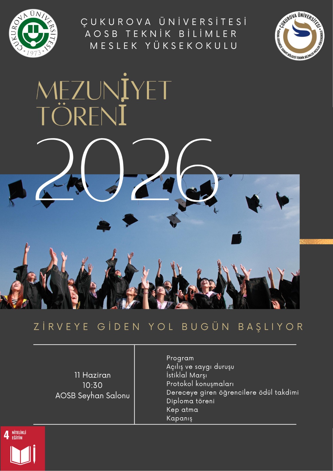 AOSB Teknik Bilimler MYO Mezuniyet Töreni 2026