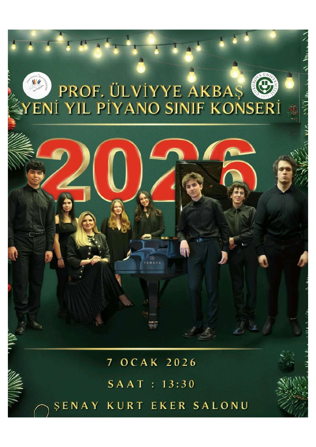 Prof. Ülviye Akbaş Yeni Yıl Piyano Sınıf Konseri