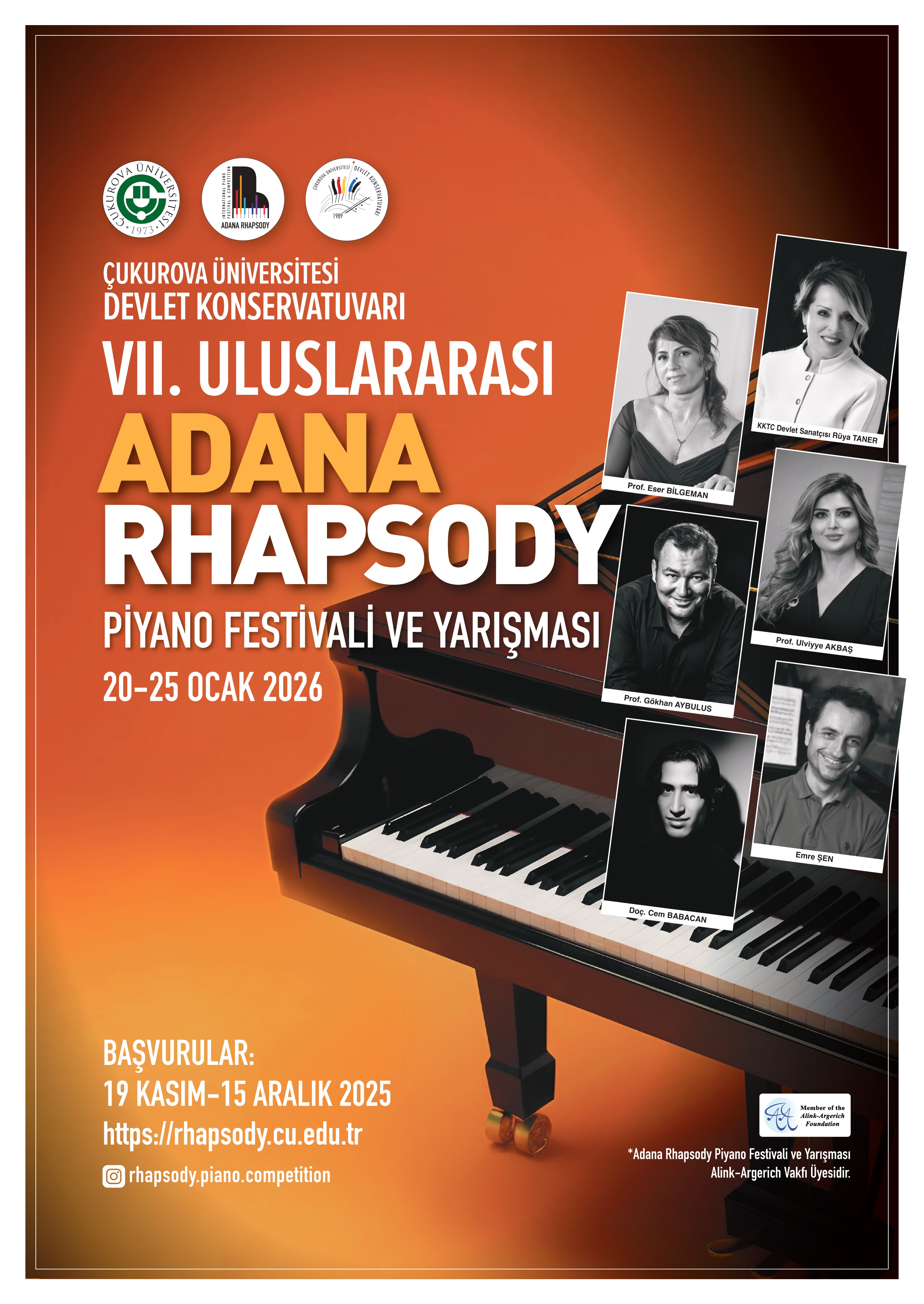 VII. Uluslararası Adana Rhapsody Piyano Festivali ve Yarışması