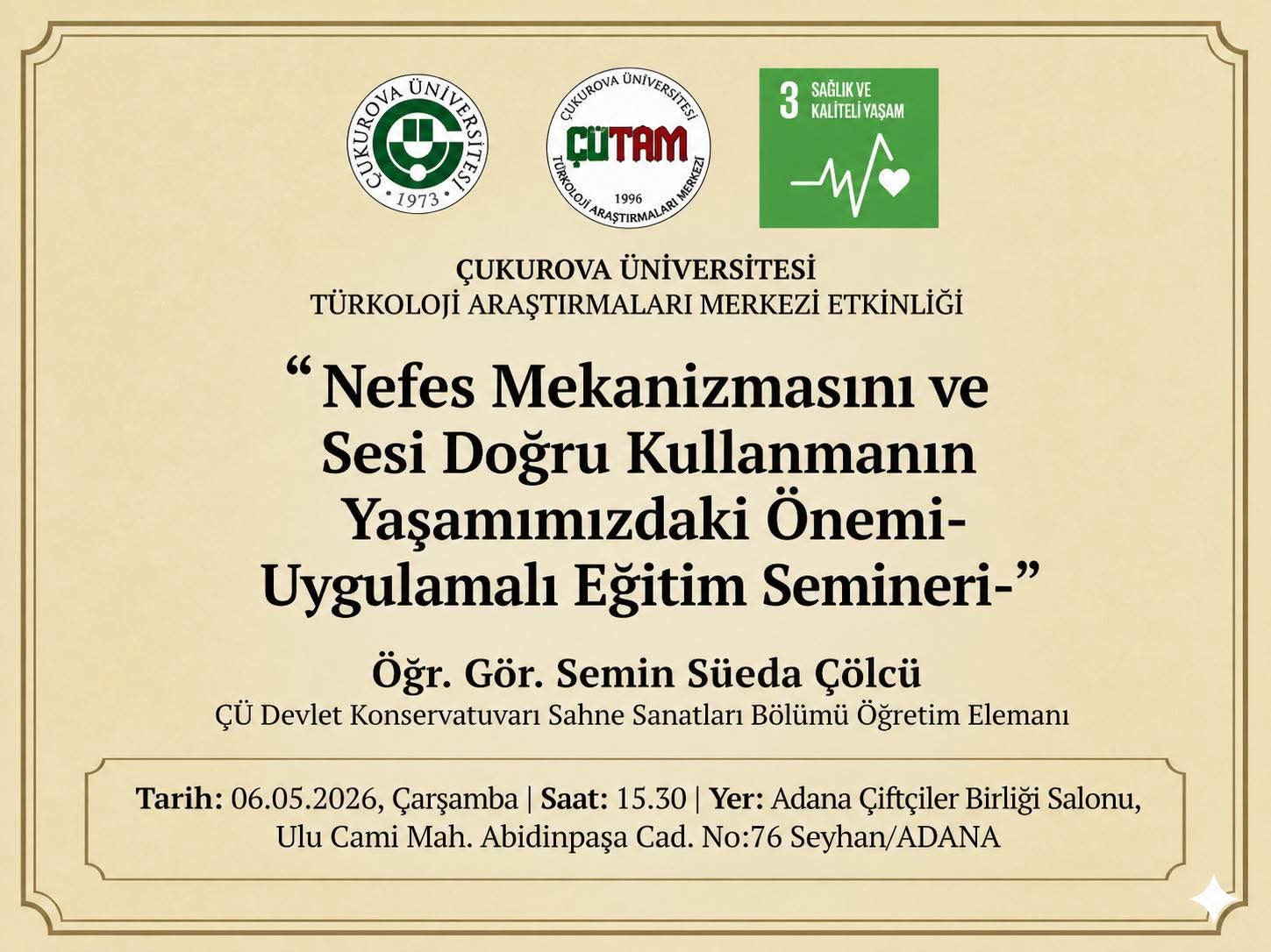 Türkoloji Merkezinin Uygulamalı Eğitim Semineri