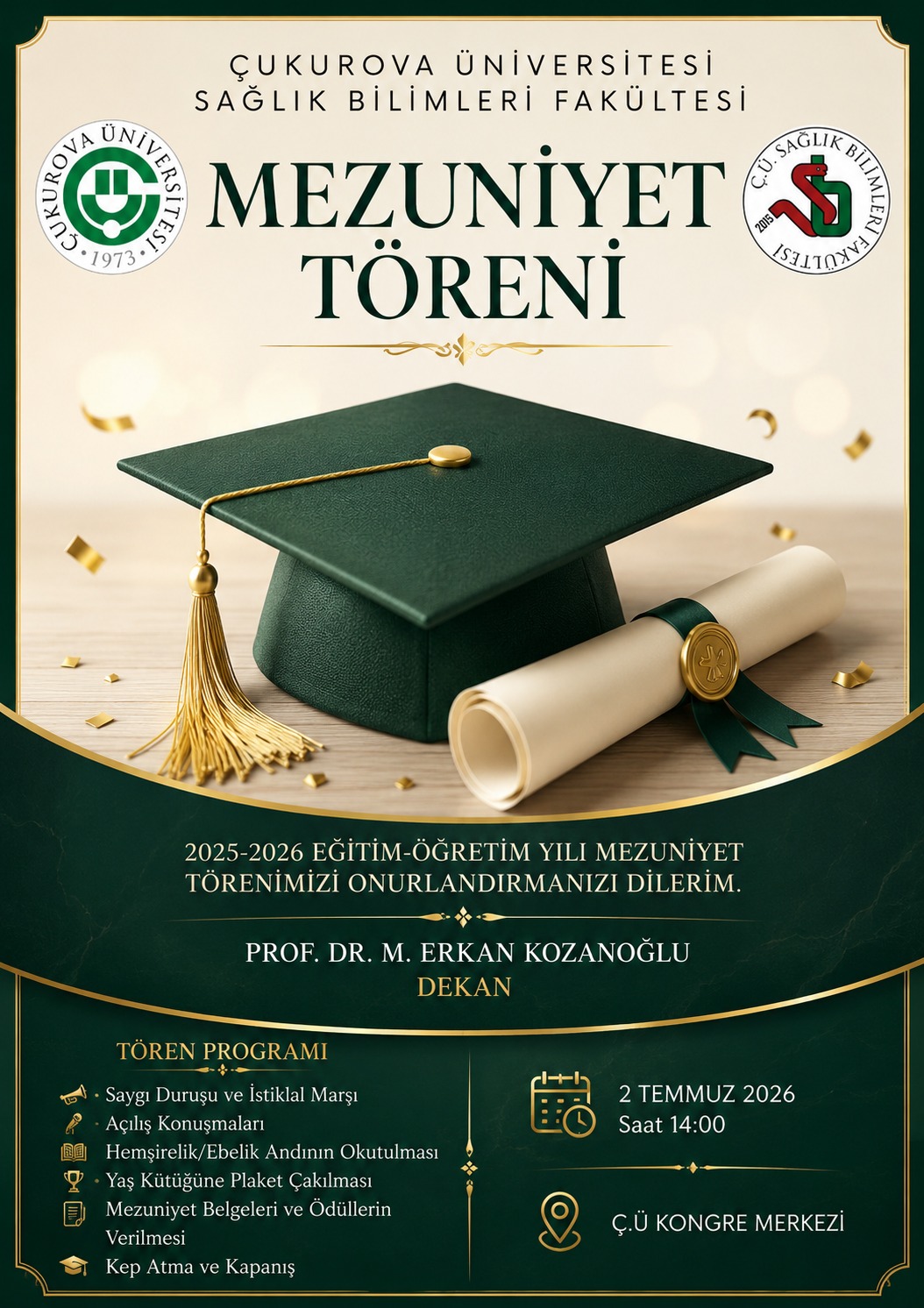 Sağlık Bilimleri Fakültesi 2025-2026 Yılı Mezuniyet Töreni