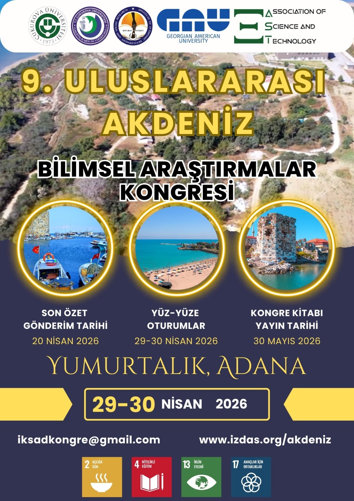 9. Uluslararası Akdeniz Bilimsel Araştırmalar Kongresi